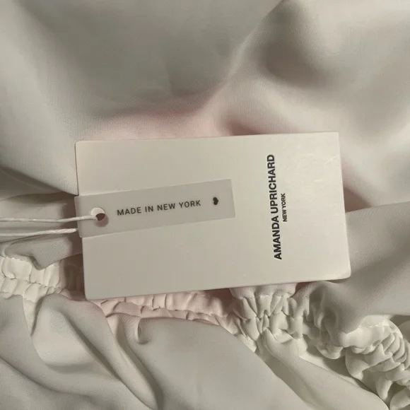Amanda Uprichard Garcia Mini Dress White Ivory Multiway Tie Open Back Cinched S - Picture 7 of 9